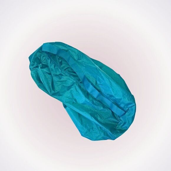 Teal soft sided travel laundry bag with handles | Sz OS - Picture 1 of 4
